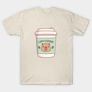 Cute Capybara Capyuccino Coffee Takeaway Cup T-Shirt